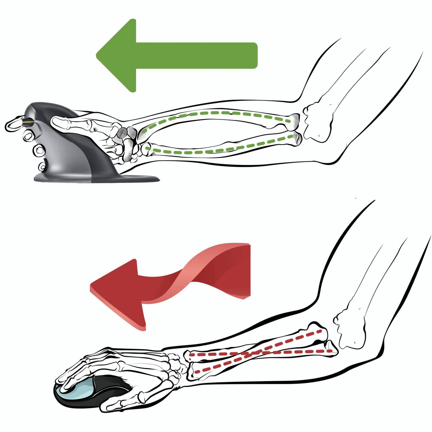 Fellowes Penguin Ambidextrous Vertical Mouse - Medium Wireless