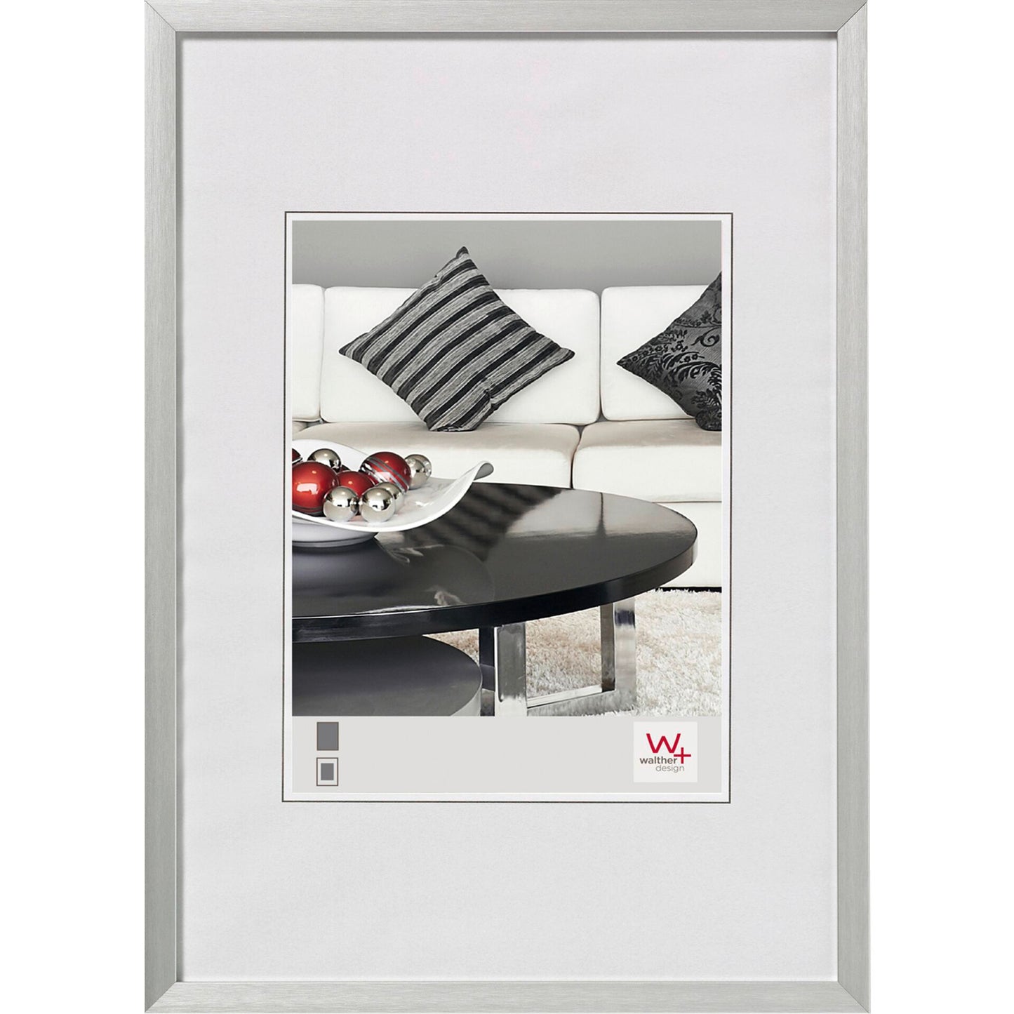 Walther Chair DIN A3 29,7x42 Aluminum silver AJ342S