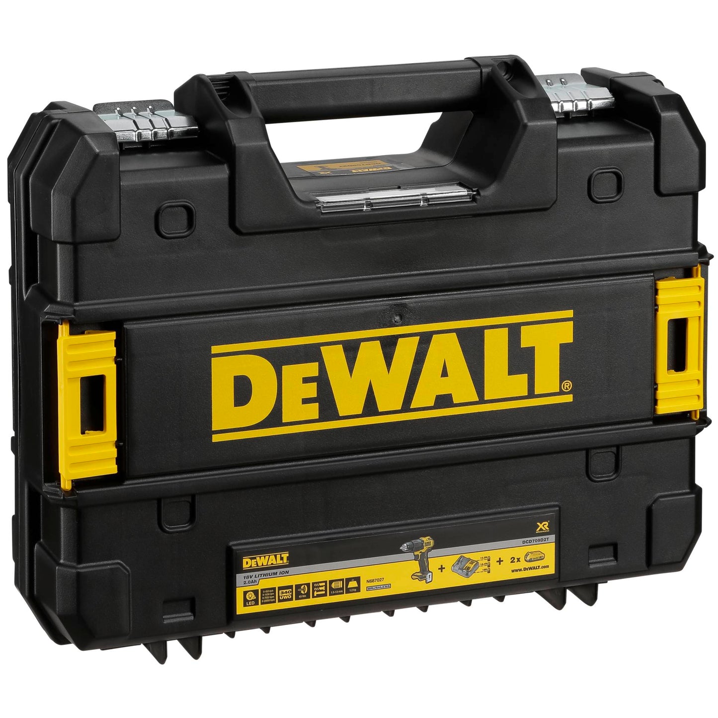 DeWalt DCD709D2T-QW Cordless Combi Drill 18V
