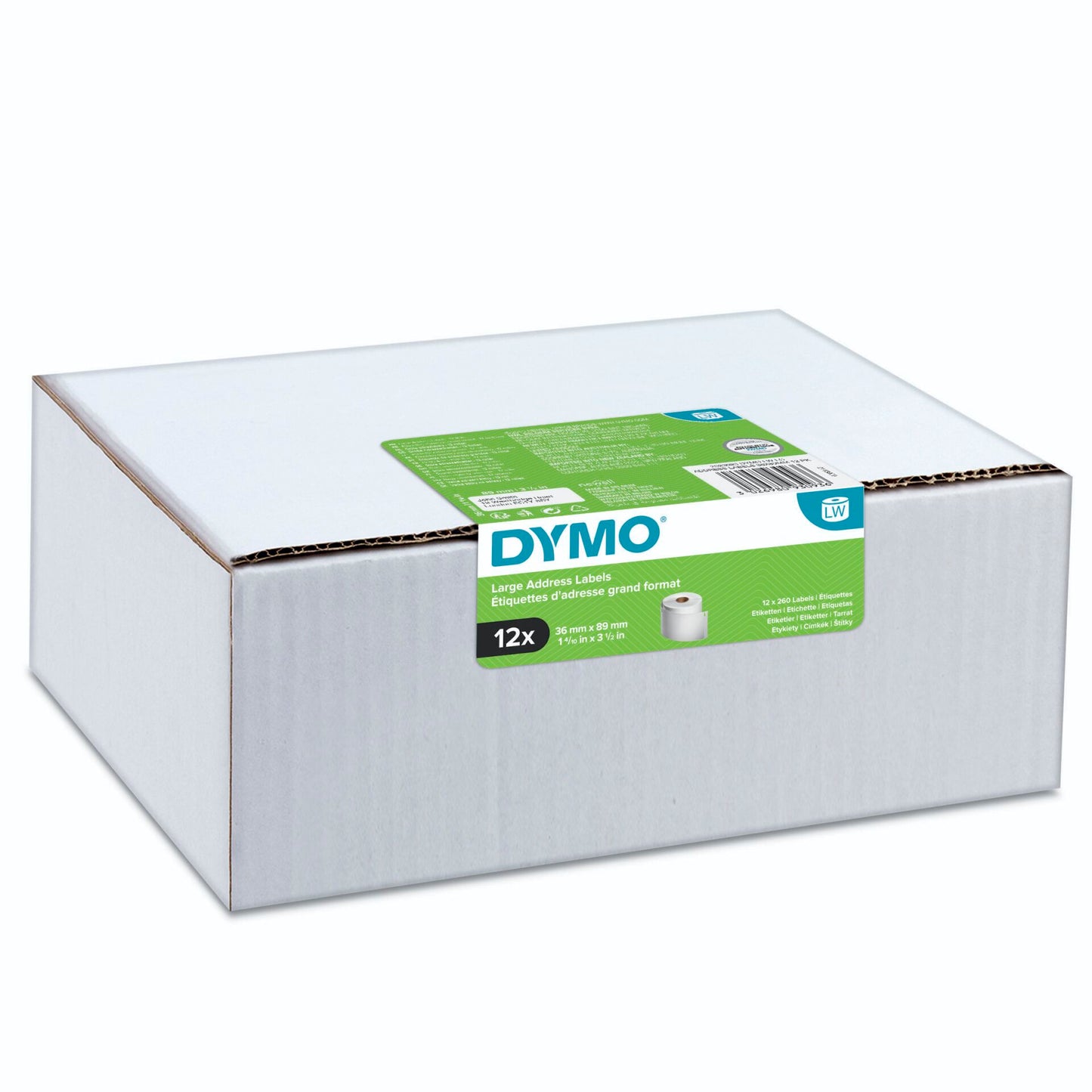 Dymo Address Lables big 36 x 89 mm white 12x 260 pcs.