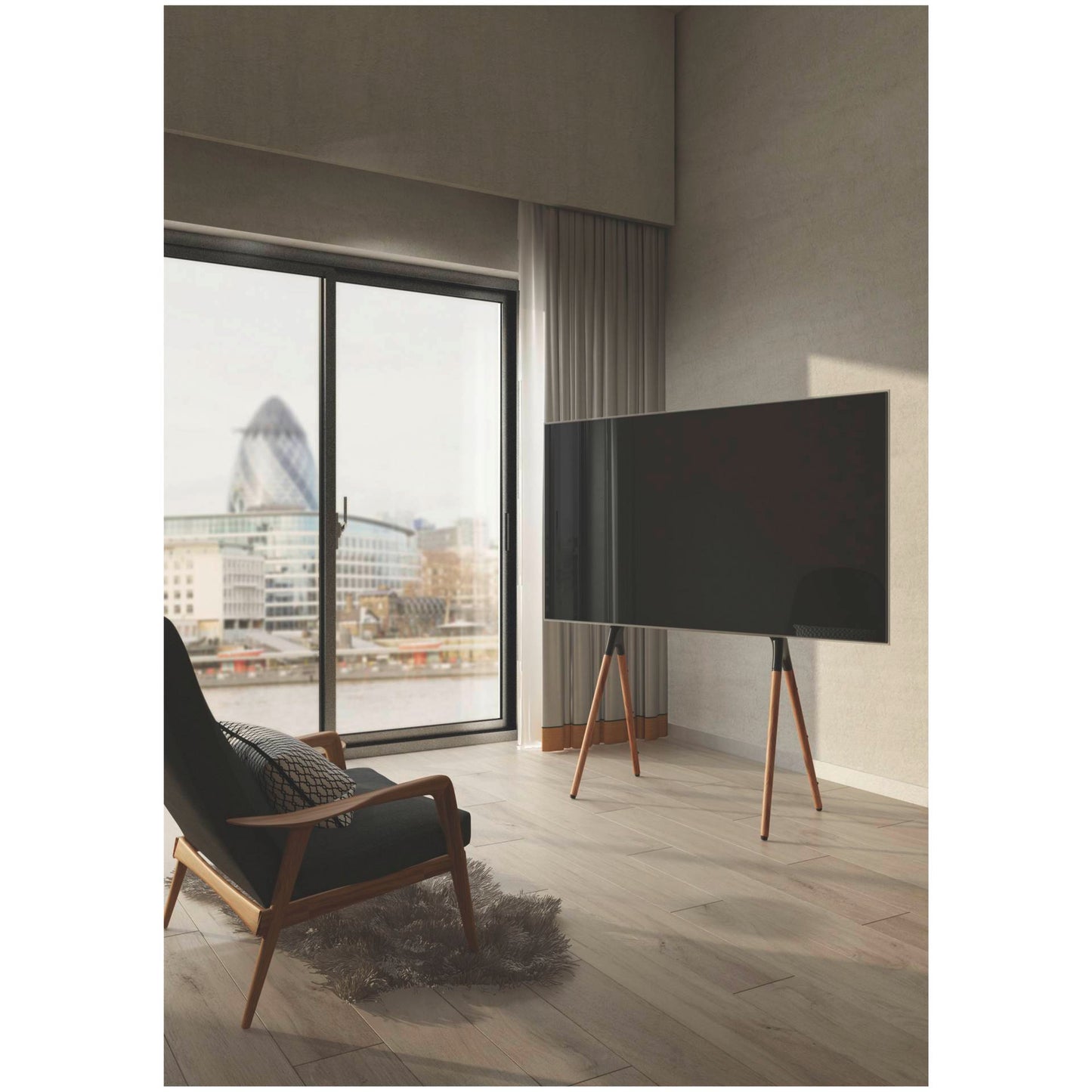 Reflecta TV Stand Elegant 70W black / Walnut
