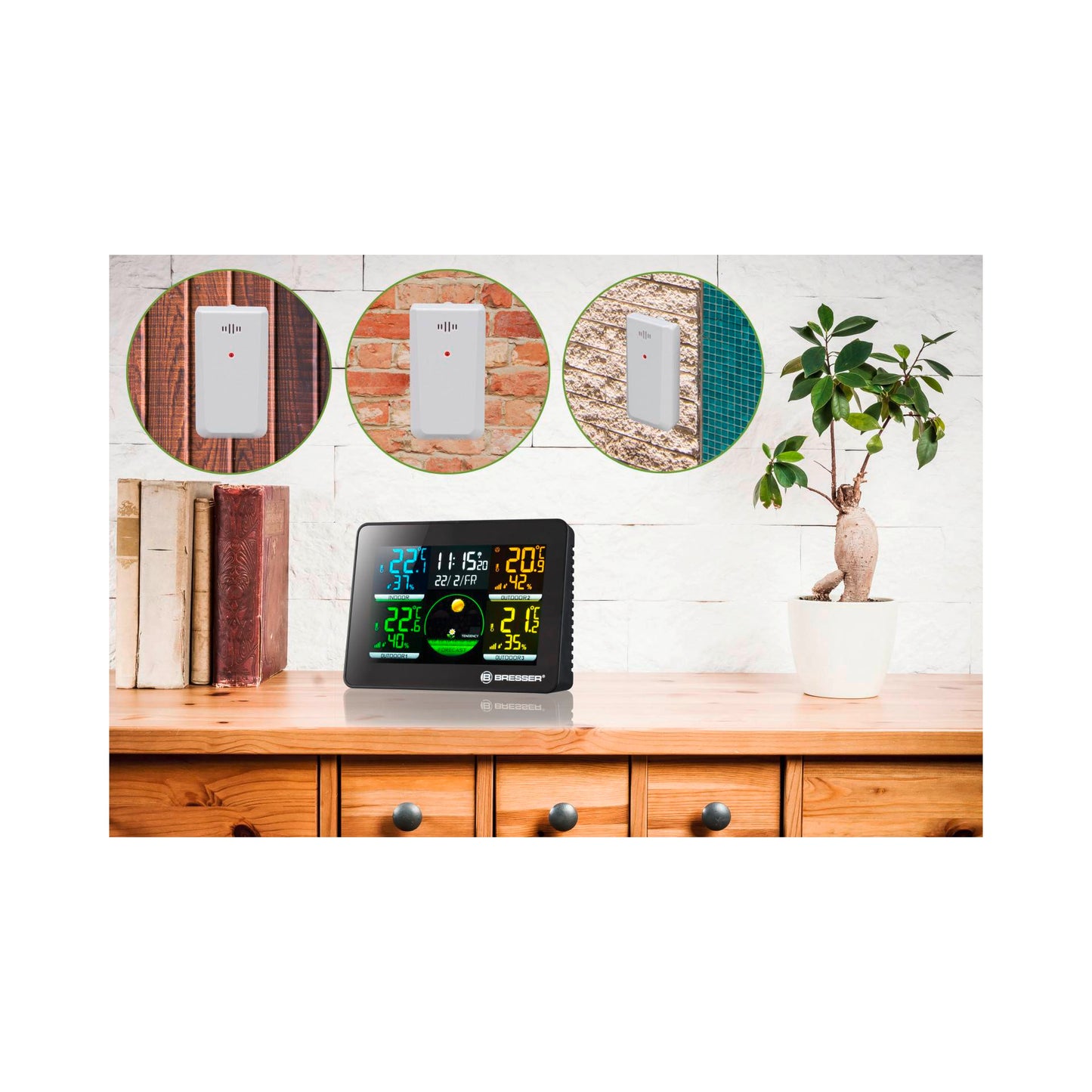 Bresser Thermo-/Hygrometer Quadro NLX