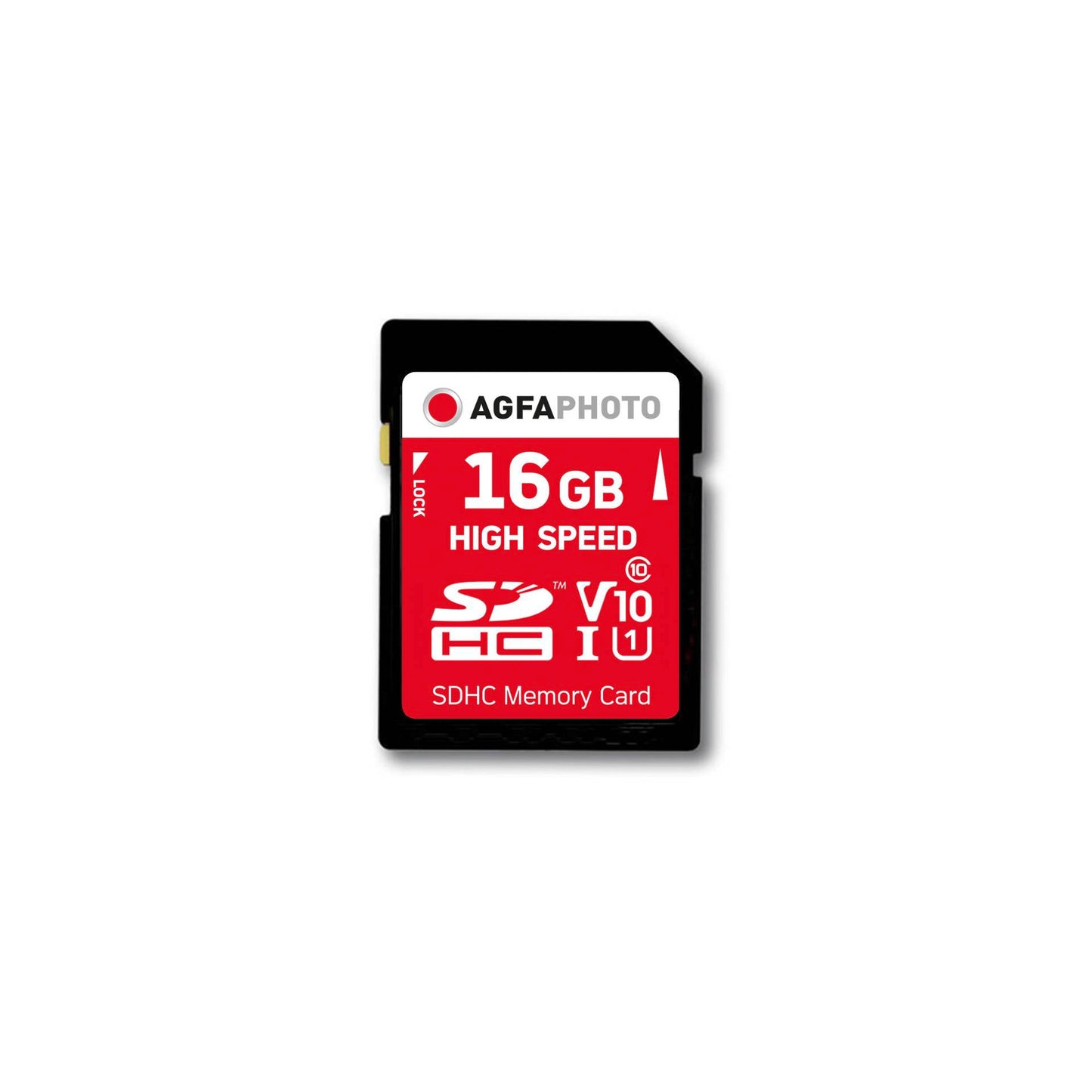 AgfaPhoto SDHC Card 16GB High Speed Class 10 UHS I U1 V10