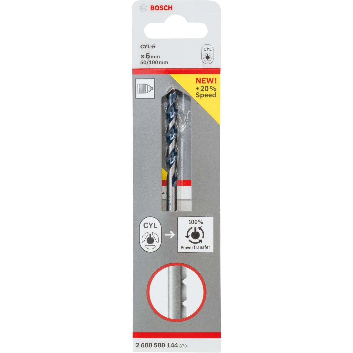 Bosch 1 Drill Bit CYL-5 6x50x100mm