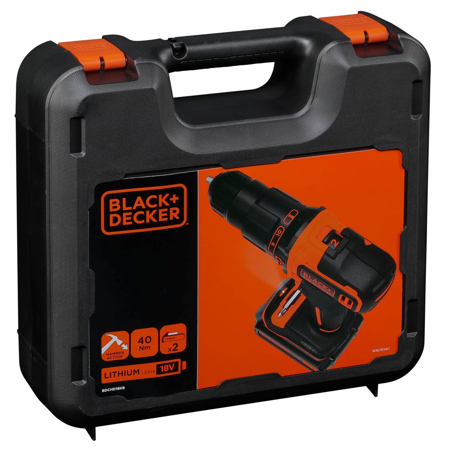 Black & Decker BDCHD18KB-QW Cordless Combi Drill