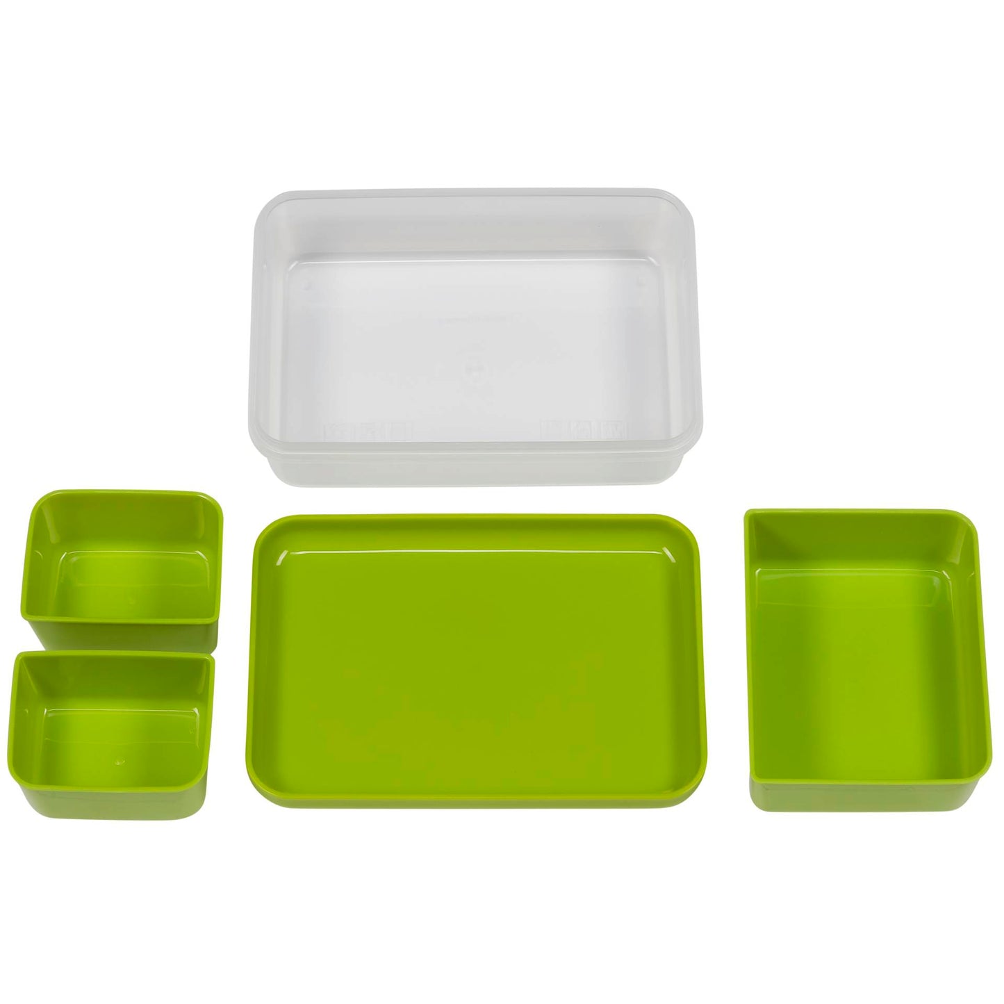 Emsa Clip&Go Lunchbox 518098 1,2l Transparent/Green