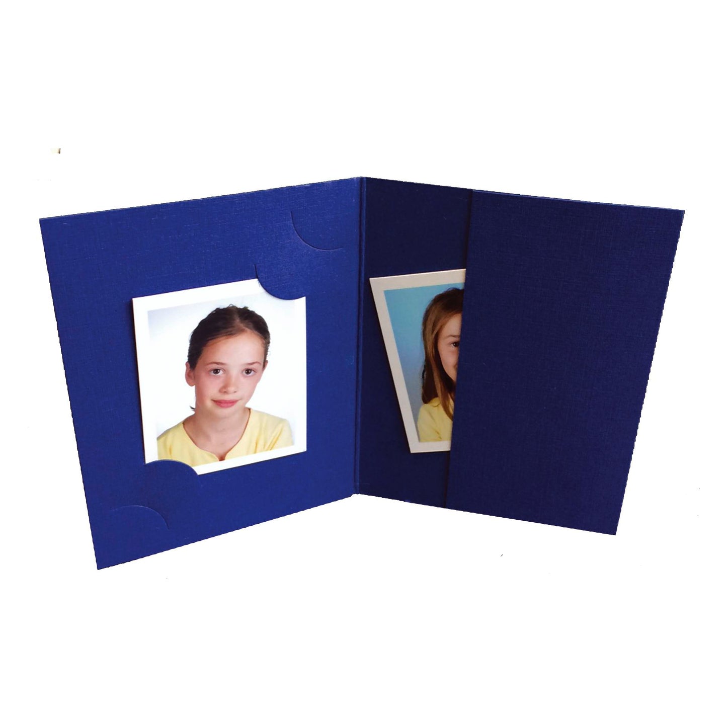1x100 Daiber Folders , blue for passport pictures, 3 sizes