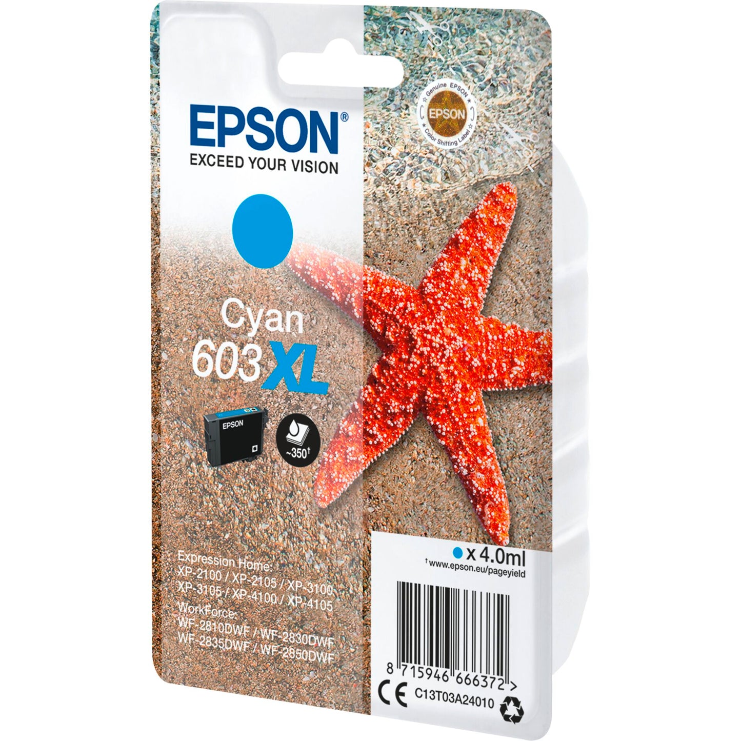 Epson ink cartridge cyan 603 XL T 03A2