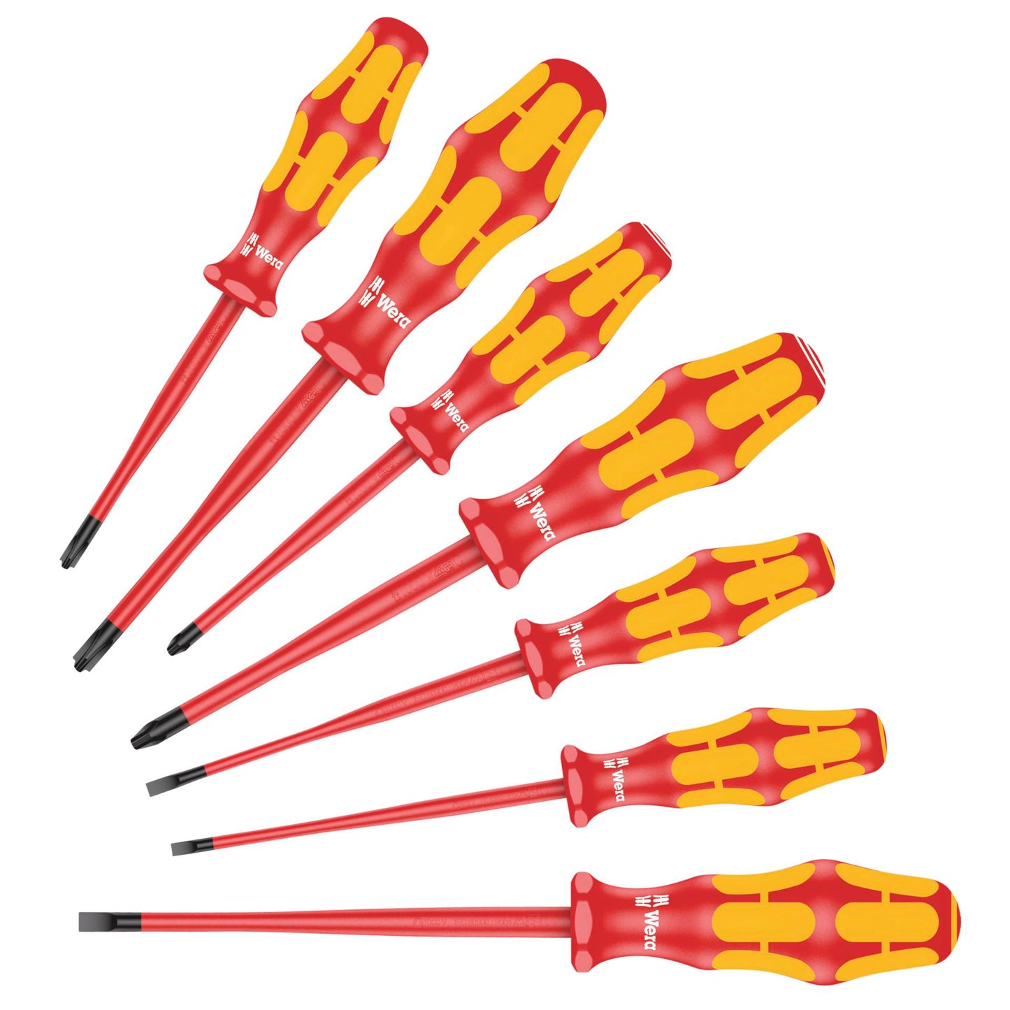 WERA 160 iSS/7 Kraftform Plus Series 100 screwdriver set