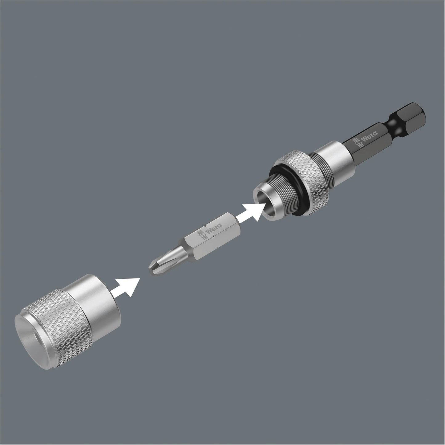 WERA 896/4/1 SB Bit Holder with adjustable depth-control stop