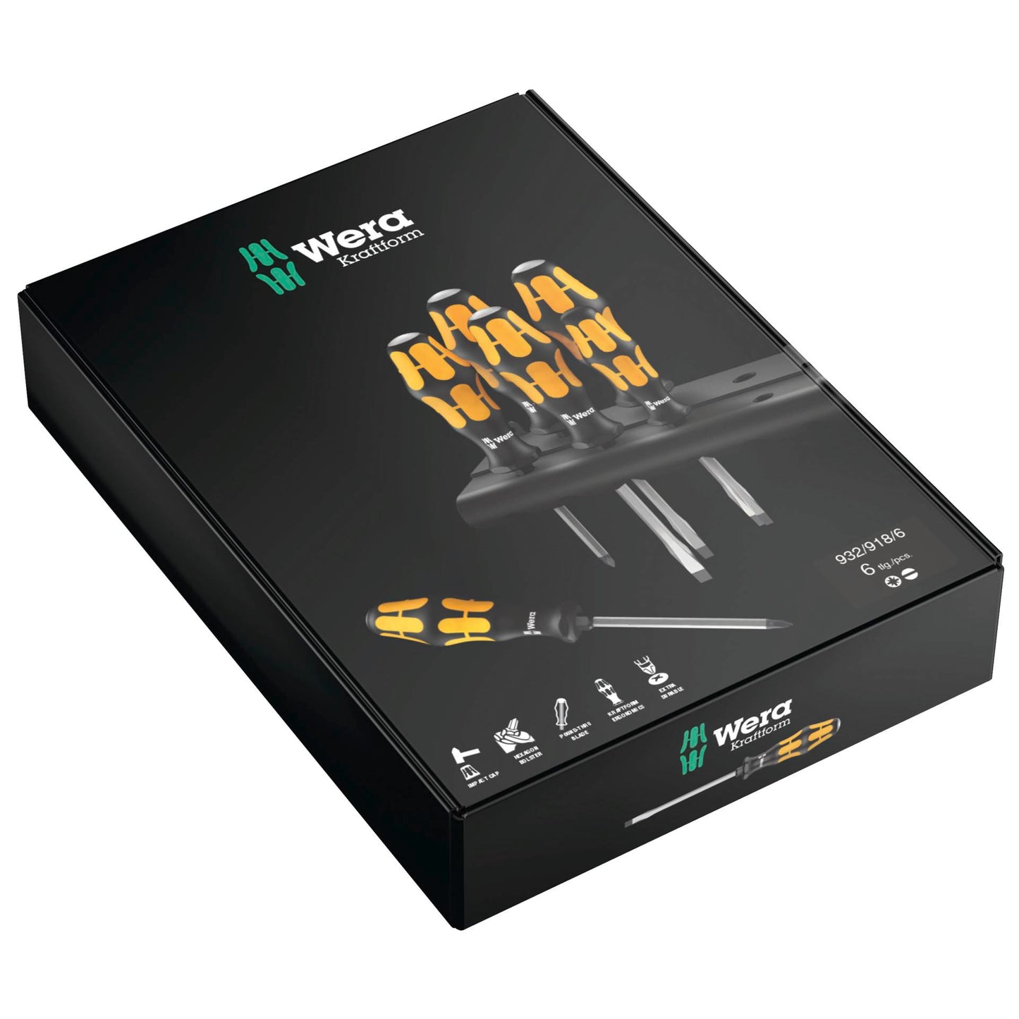 WERA 932/918/6 chiseldriver + Rack