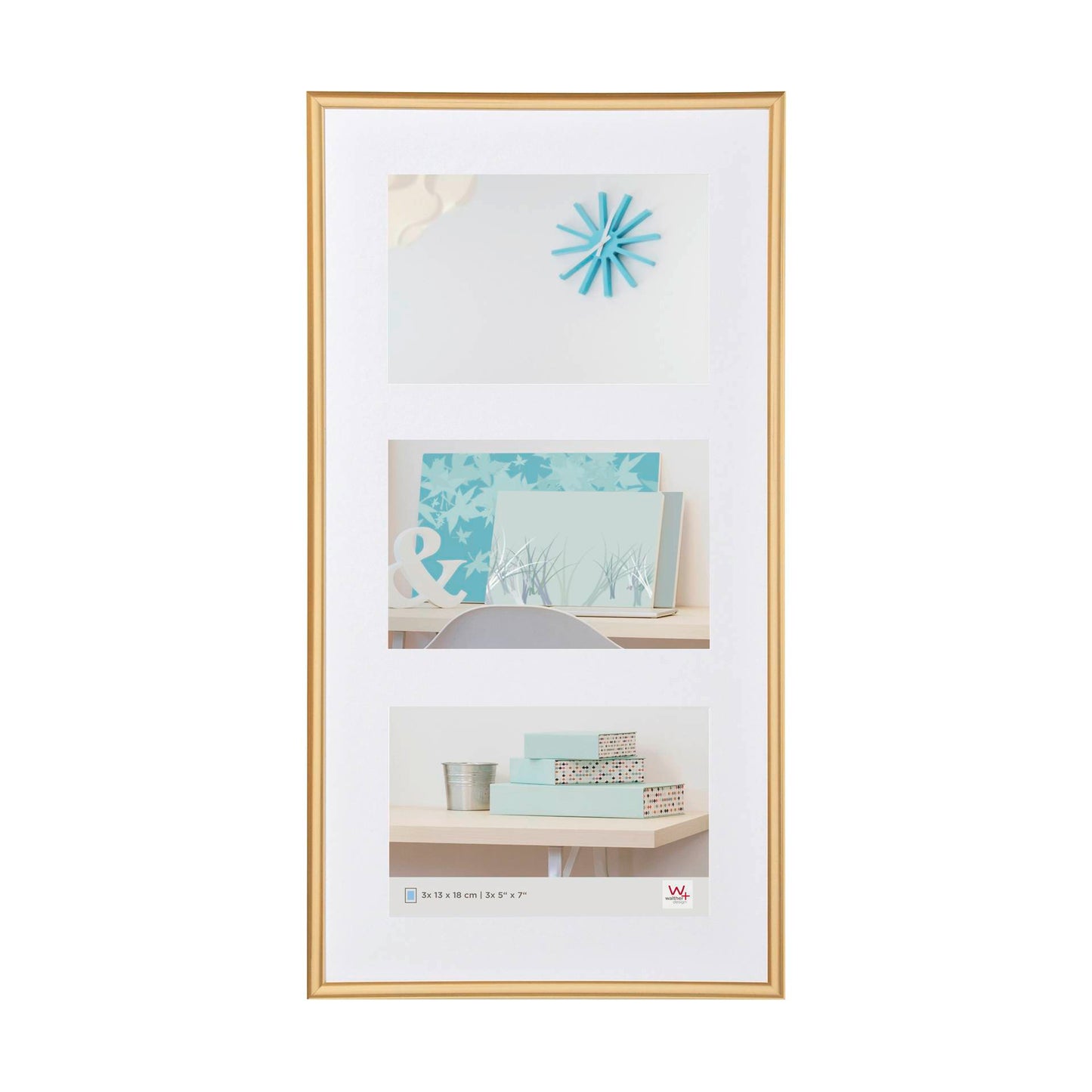 Walther New Lifestyle    3x13x18 Resin Gallery gold KV338G