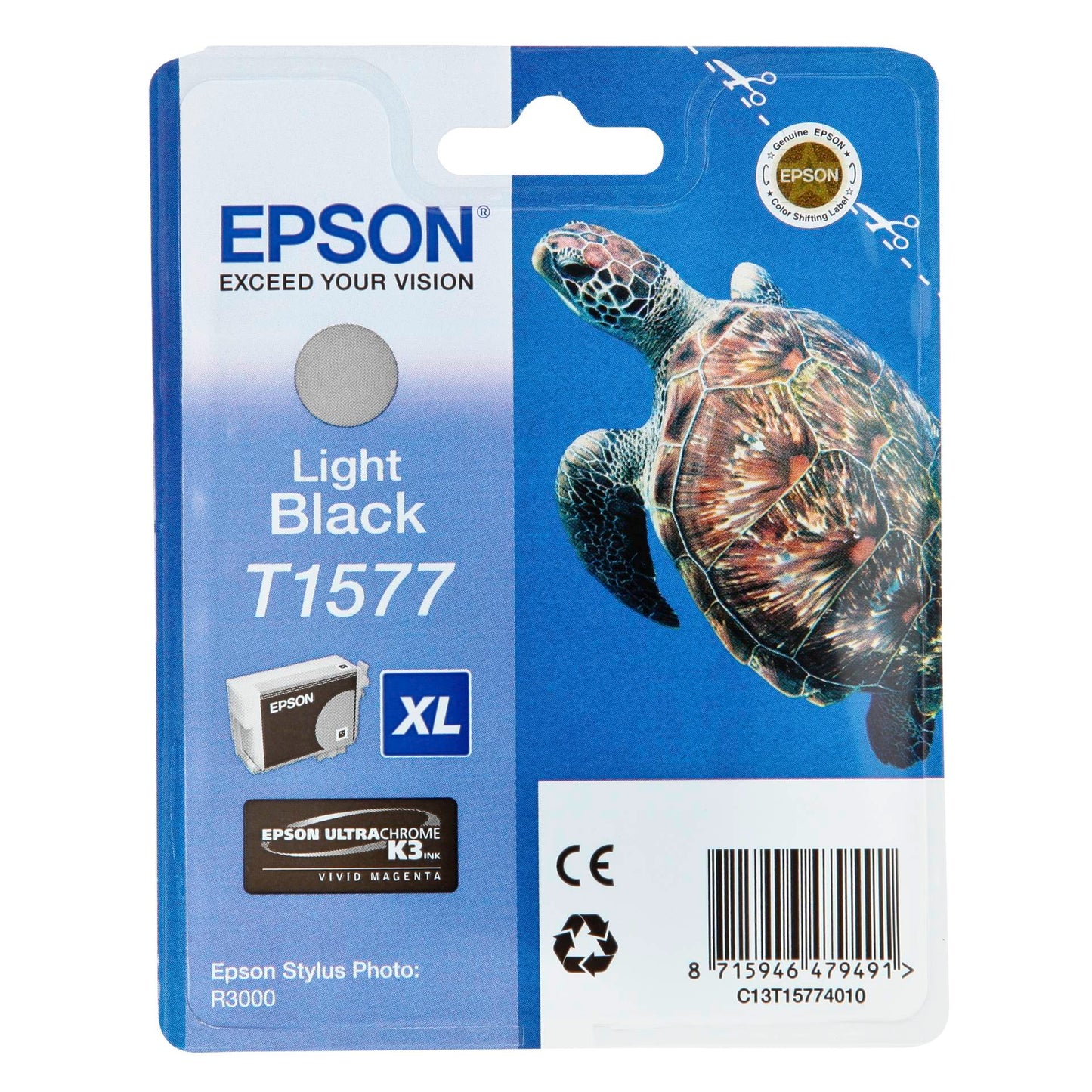 Epson ink cartridge light black T 157 T 1577