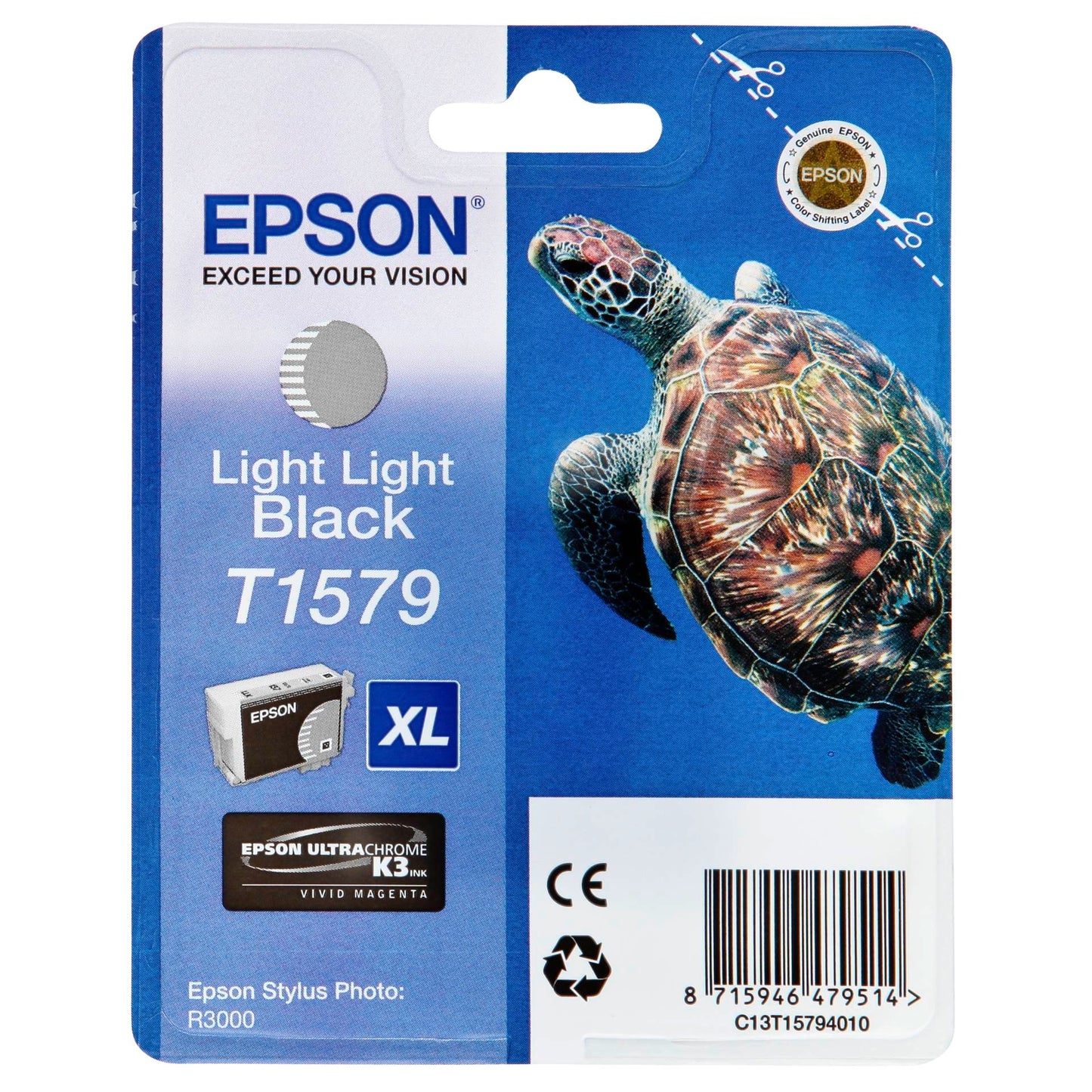 Epson ink cartridge light light black T 157 T 1579