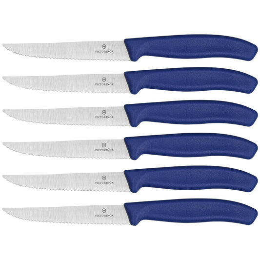 Victorinox Swiss Classic steak knife 6 pcs. blue