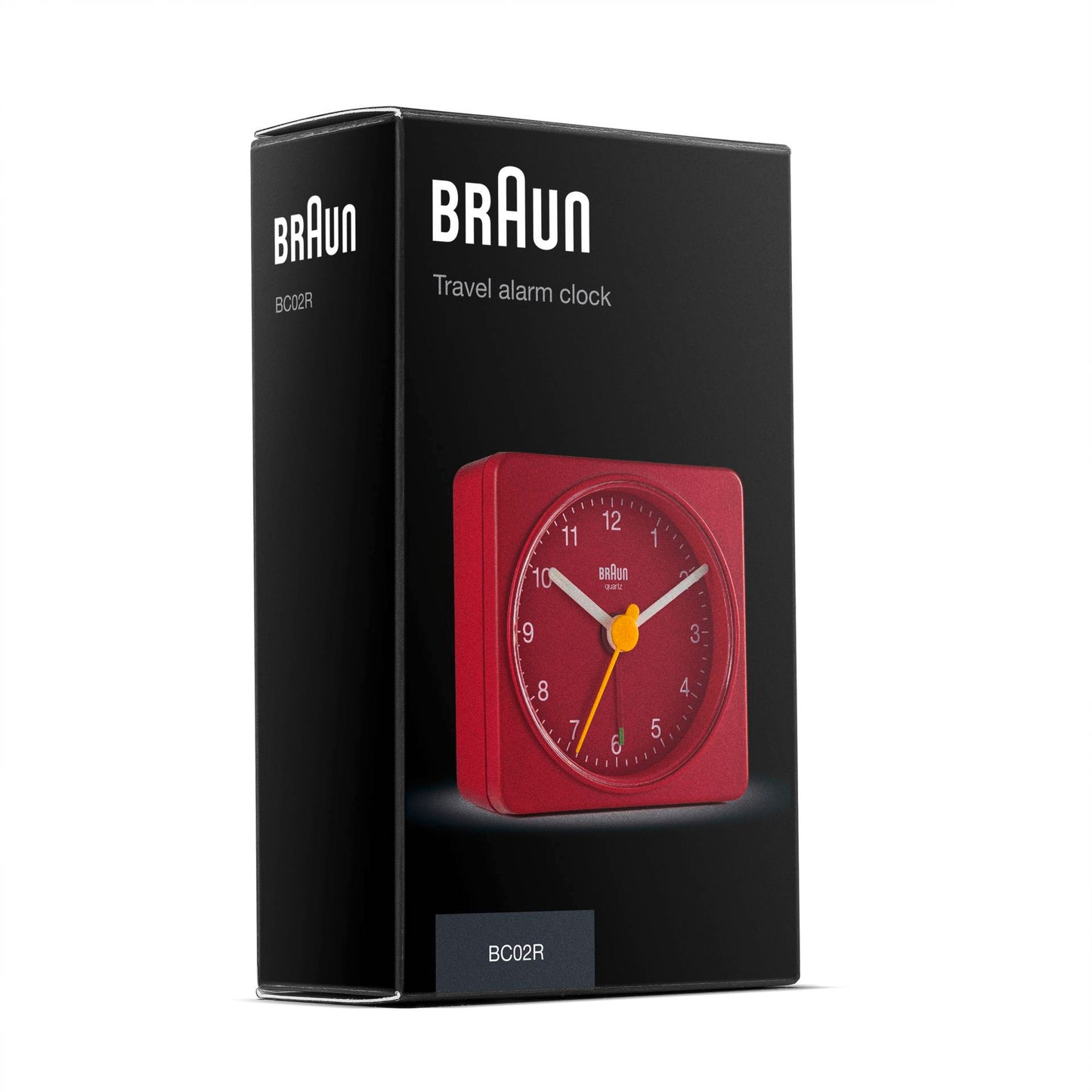 Braun BC 02 R quartz alarm clock red