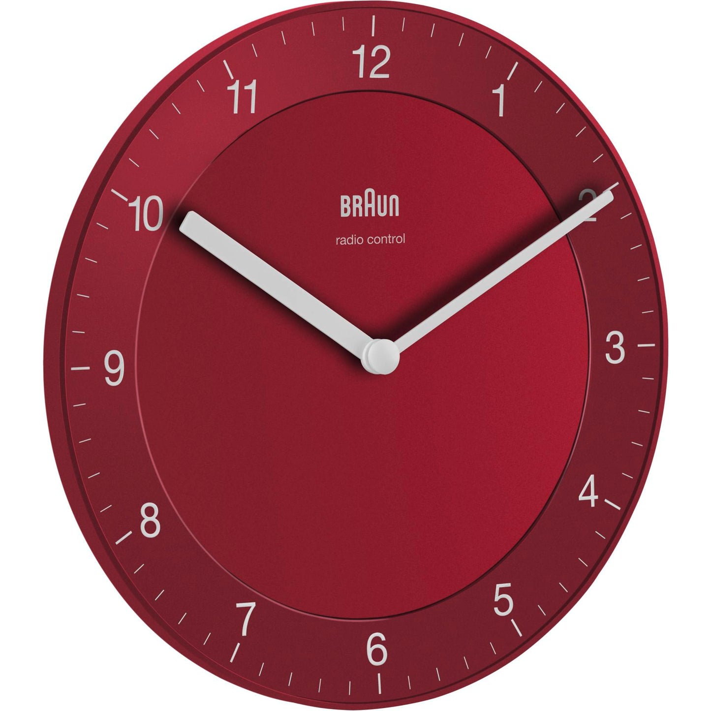 Braun BC 06 R-DCF radio wall clock red