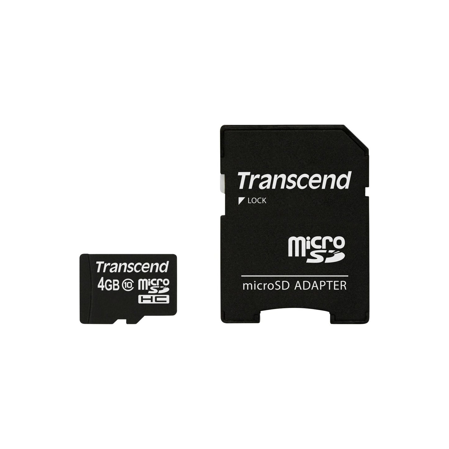 Transcend microSDHC 4GB Class 10 + SD-Adapter