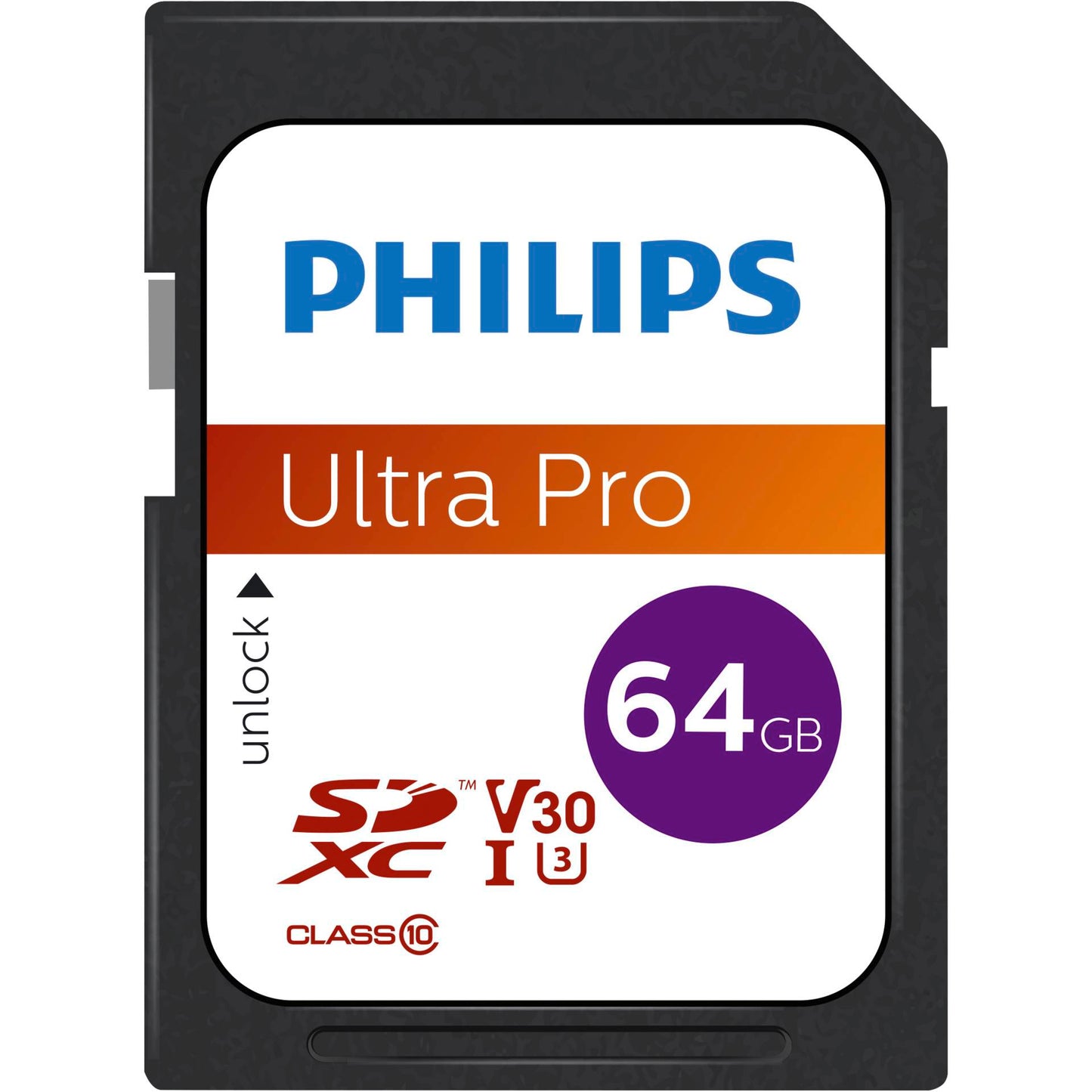 Philips SDXC Card 64GB Class 10 UHS-I U3 V30 A1