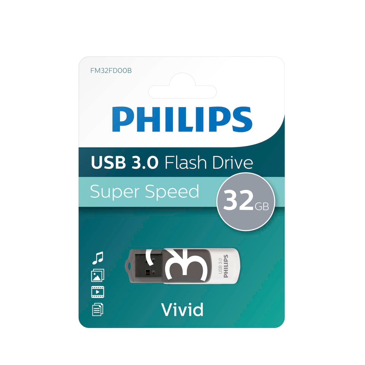 Philips USB 3.0 32GB Vivid Edition Shadow Grey