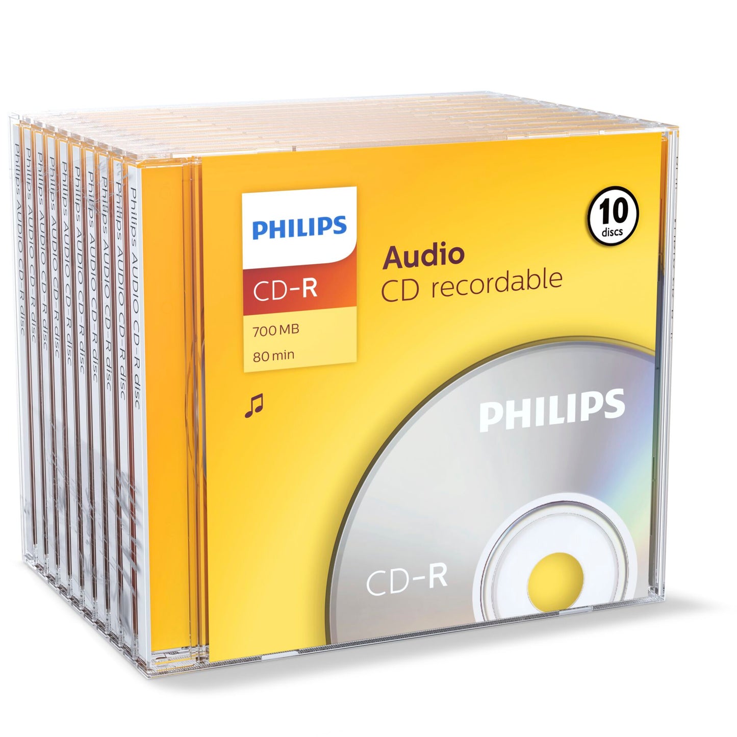 1x10 Philips CD-R 80Min Audio JC