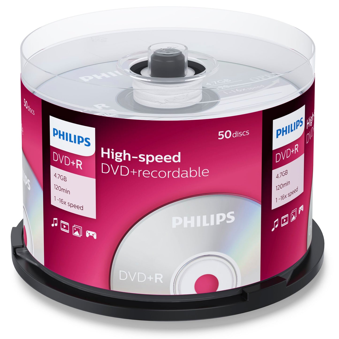 1x50 Philips DVD+R 4,7GB 16x SP