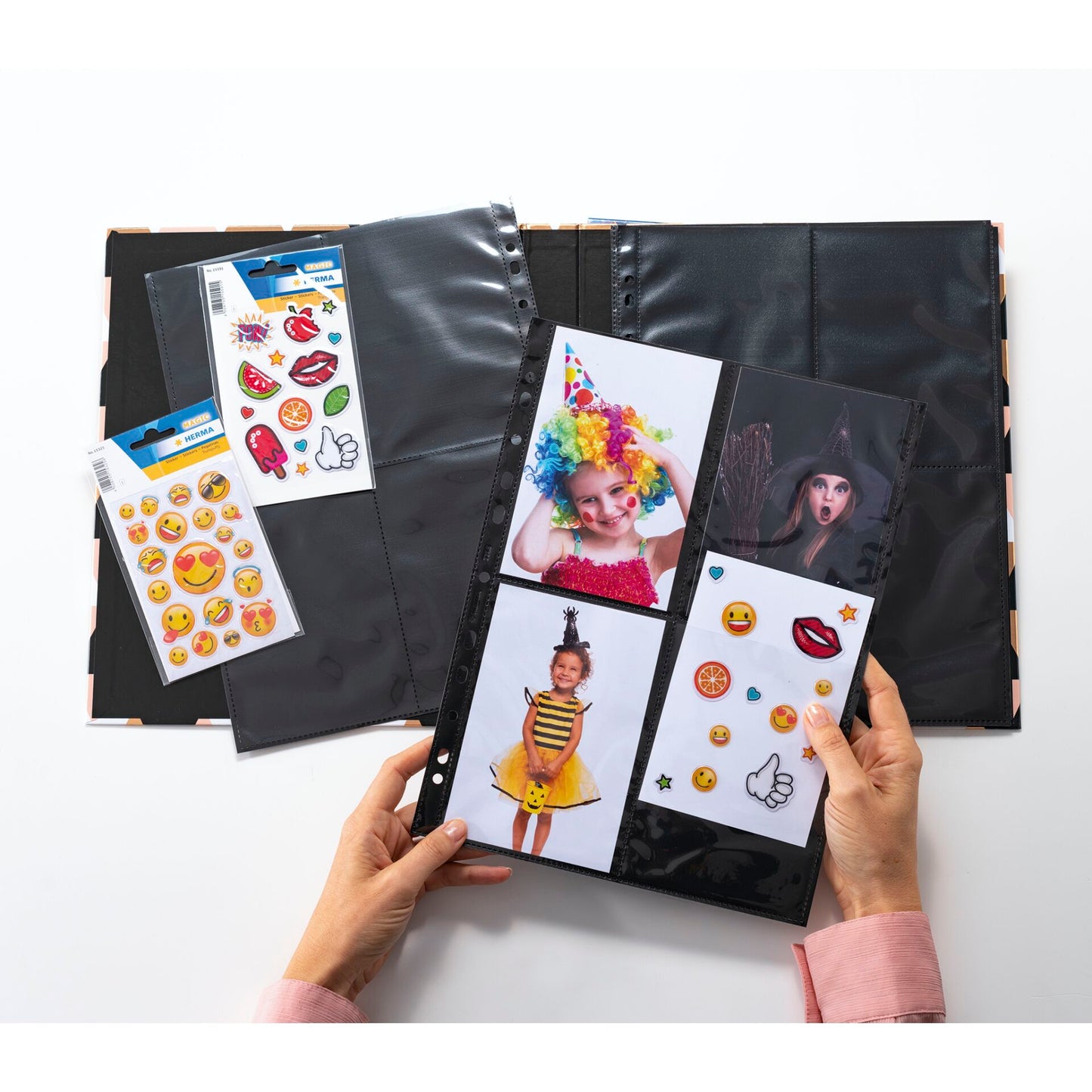 Herma fotophan 10x15 vertical 10 Sheets black 7785