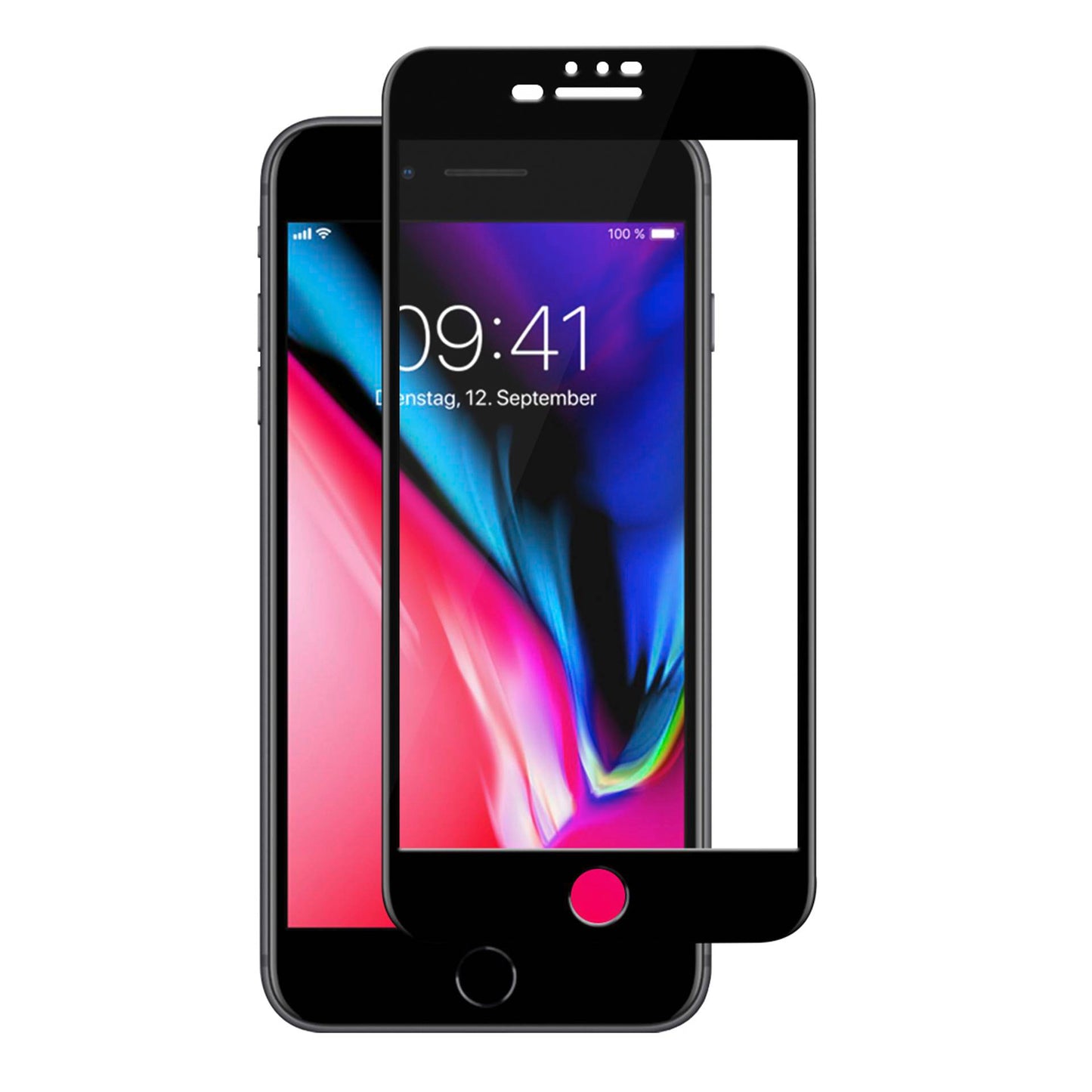 Woodcessories 3D Premium Glass iPhone 6+/ 7+/ 8+ Black