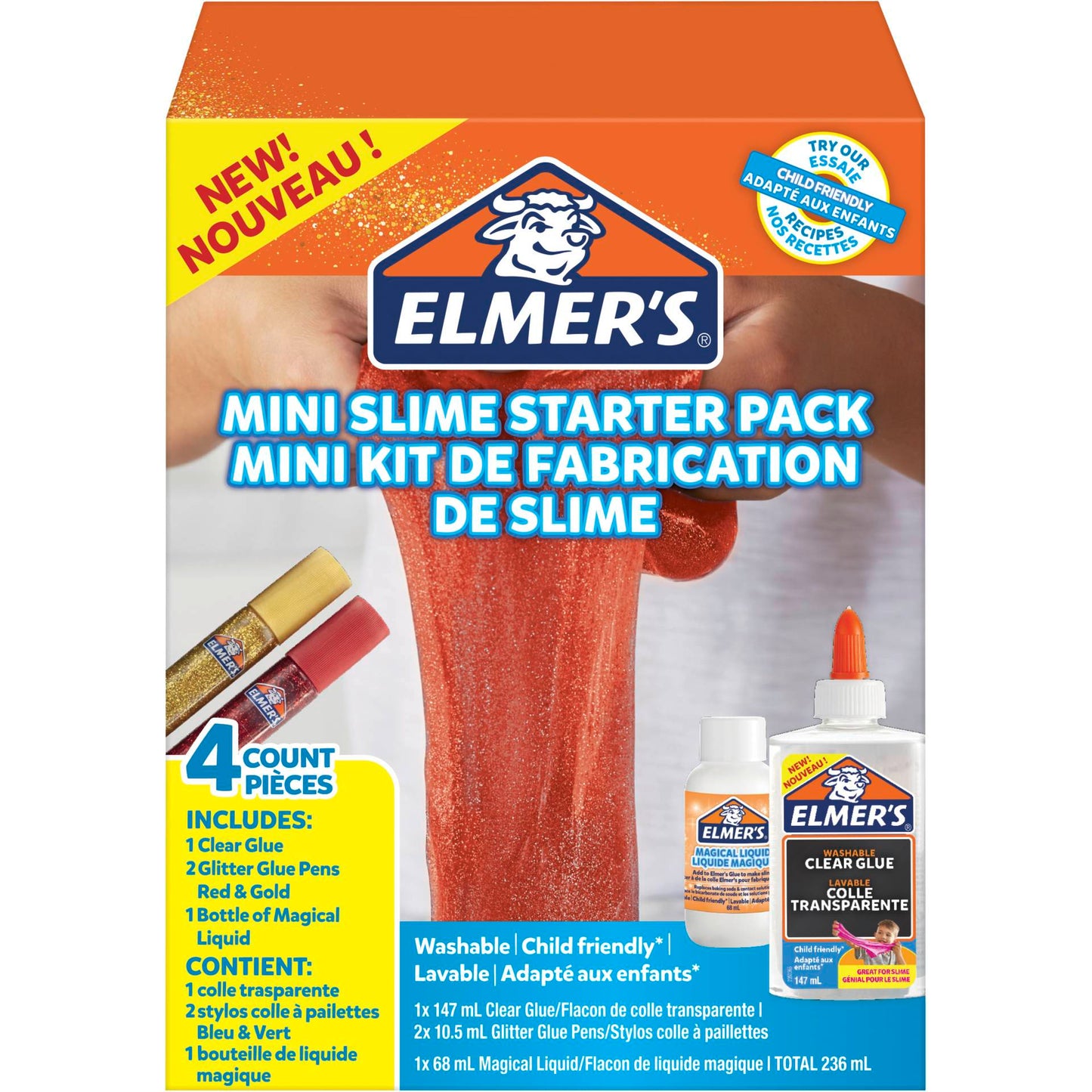 ELMER`S EVERYDAY Mini Slime Kit Gold & red