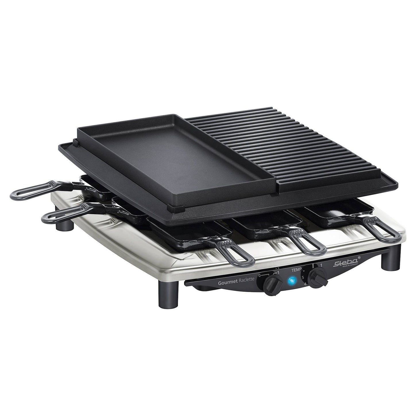 Steba RC 4 plus deluxe chrome Raclette