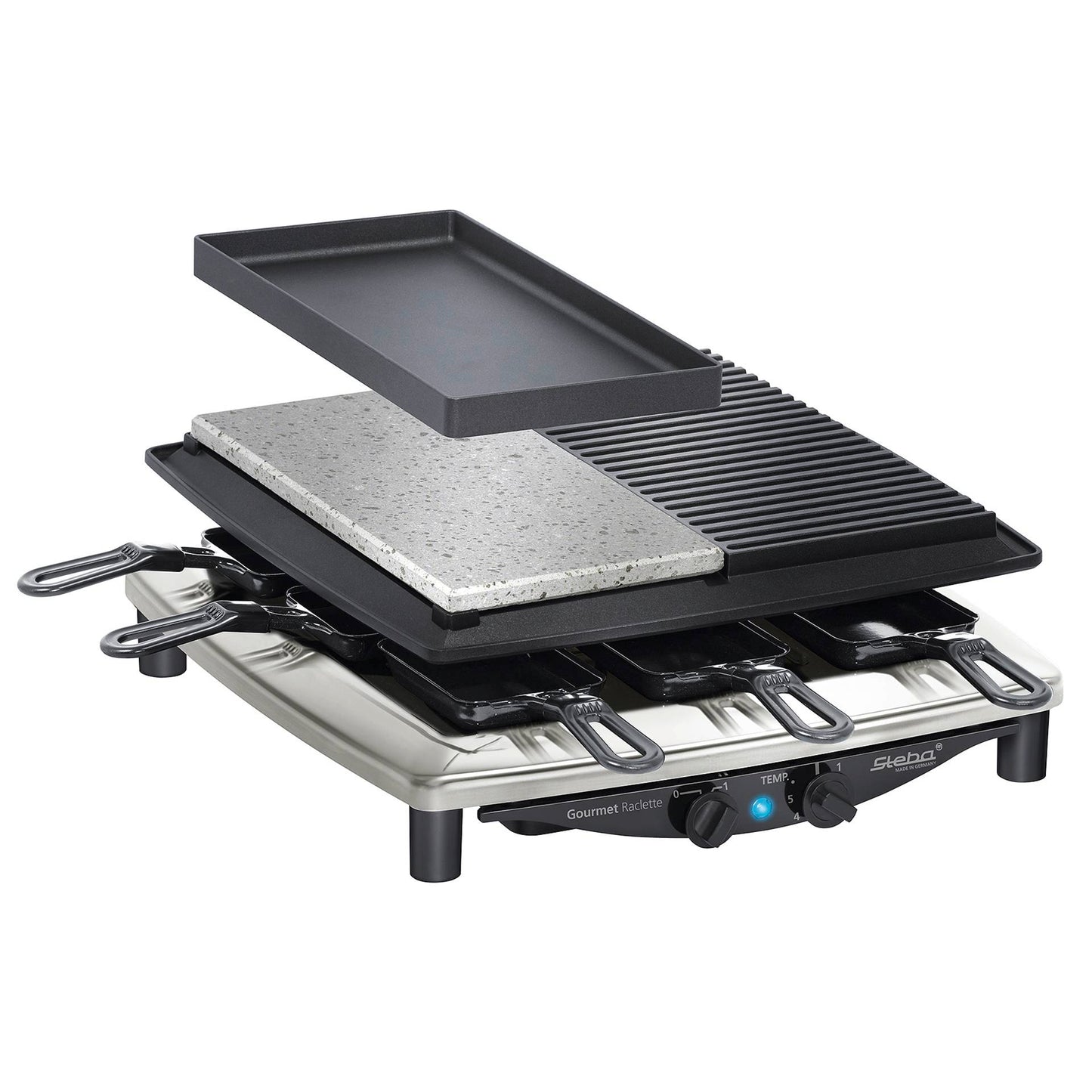 Steba RC 4 plus deluxe chrome Raclette