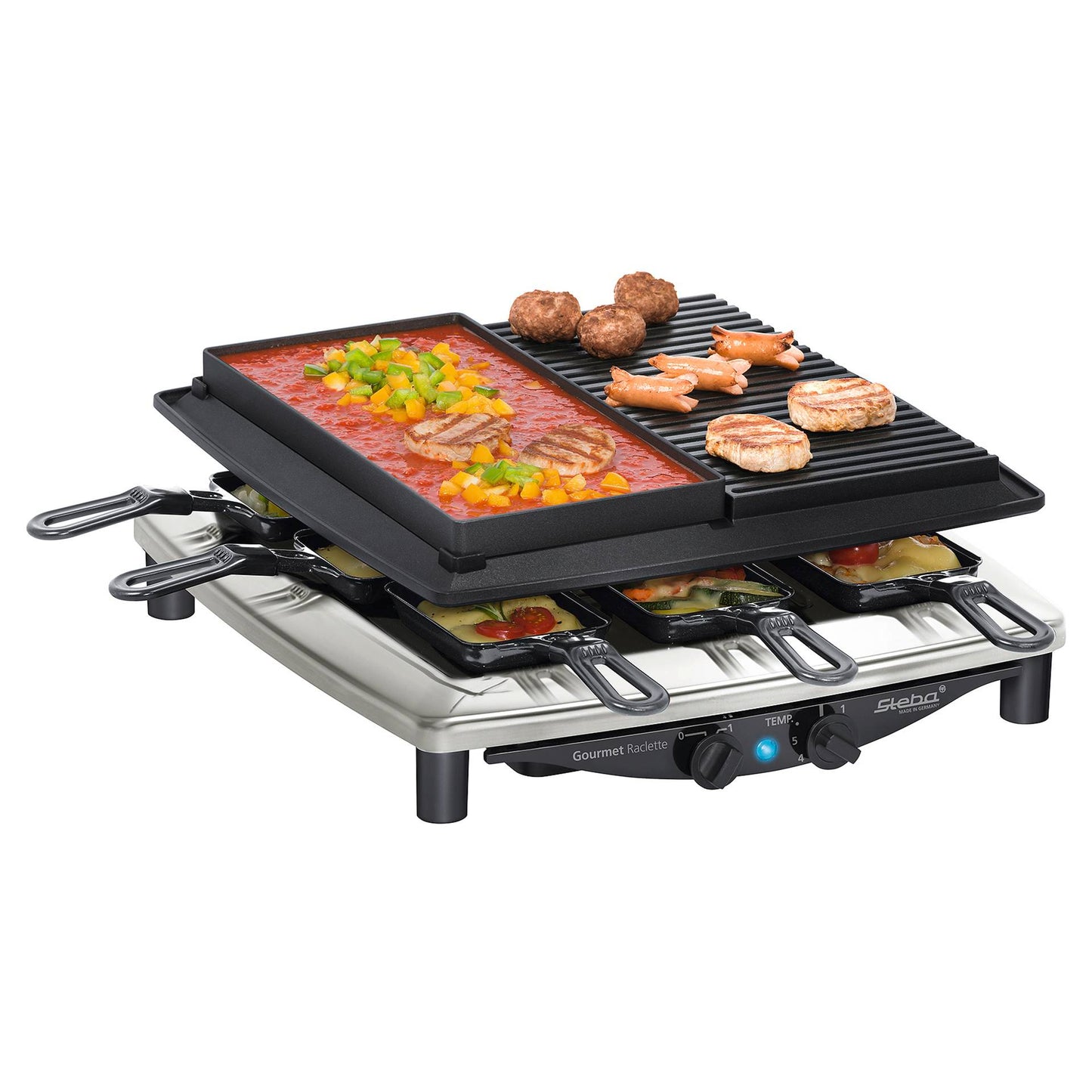 Steba RC 4 plus deluxe chrome Raclette