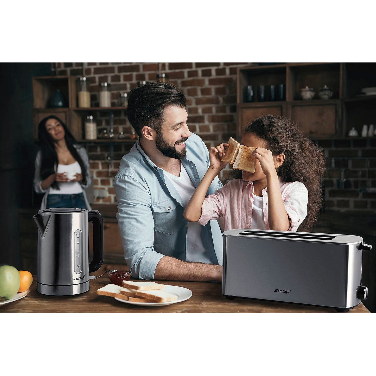 Steba TO 21 inox double long slot toaster