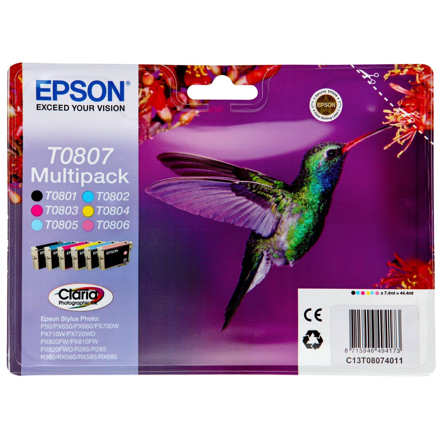 Epson CLARIA Multipack T 080 T 0807