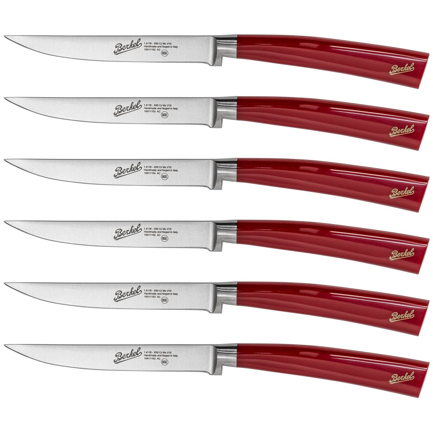 Berkel Elegance Rosso steak knife set 6-pcs.