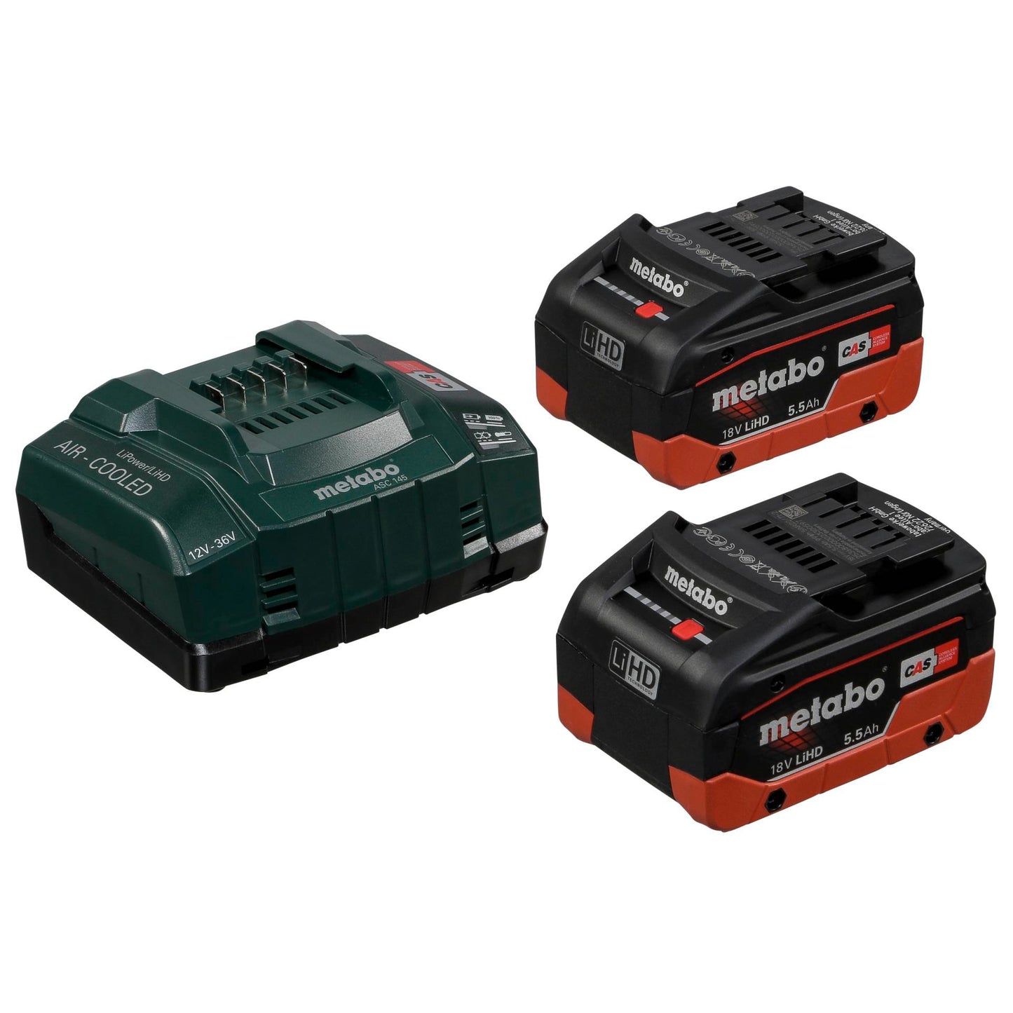 Metabo Basis-Set 2x 18V 5,5 Ah LiHD
