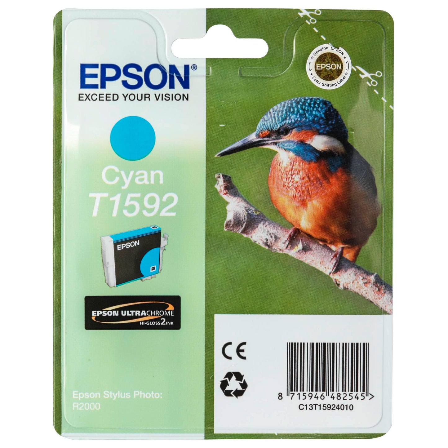 Epson ink cartridge cyan T 159 T 1592