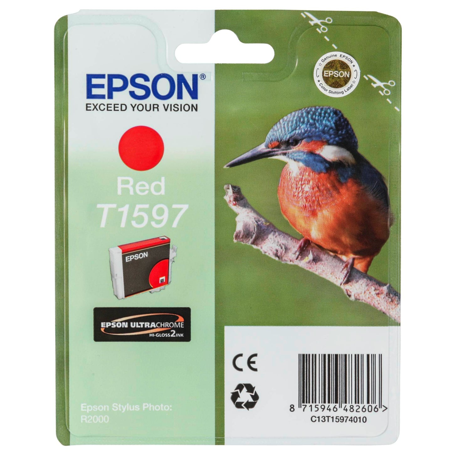 Epson ink cartridge red T 159 T 1597