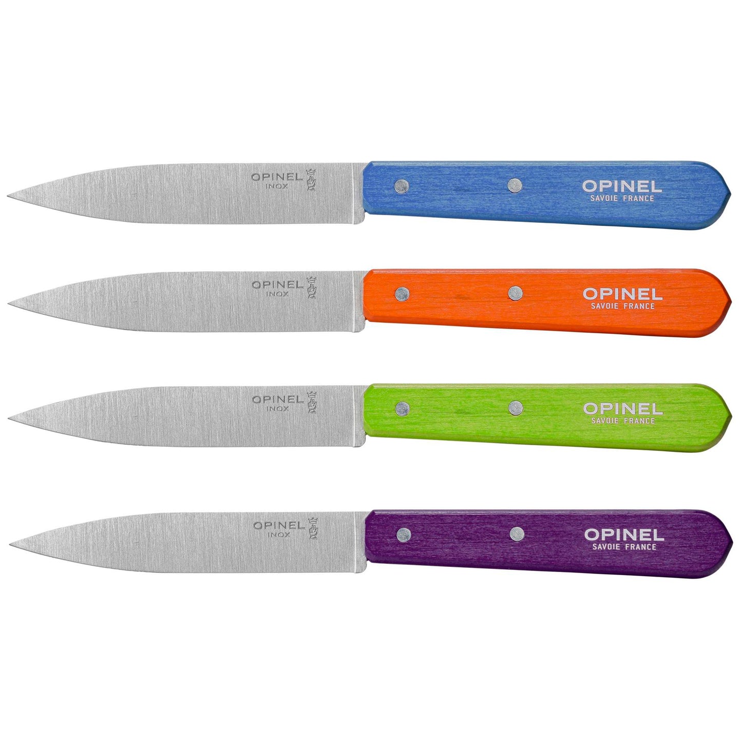 Opinel Box of 4 knives no. 112 Sweet-Pop colours