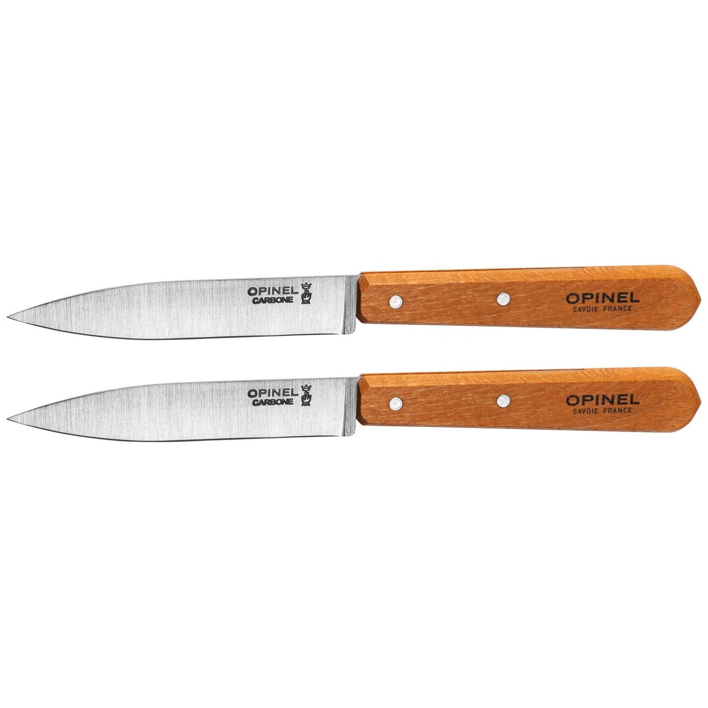 Opinel Set of 2 paring knives N. 102 carbon