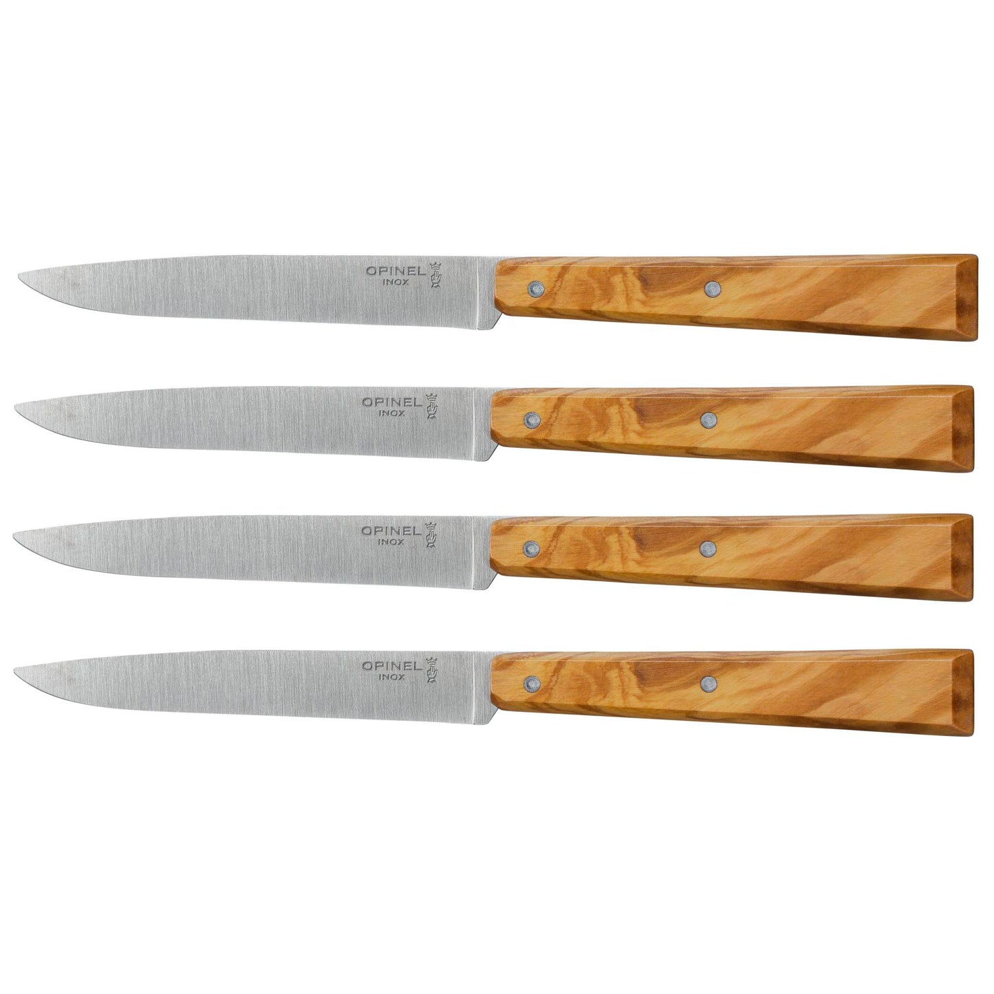 Opinel Set of 4 table knives Bon Appetit South Olive Wood No 125