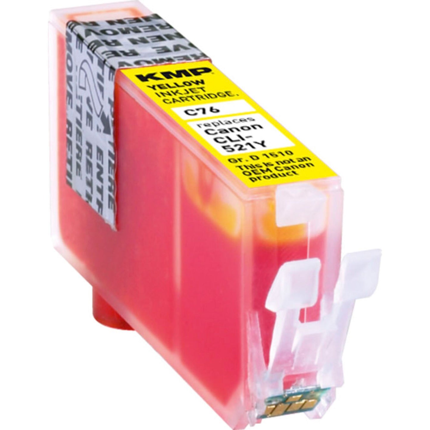 KMP C76 ink cartridge yellow compatible with Canon CLI-521 Y
