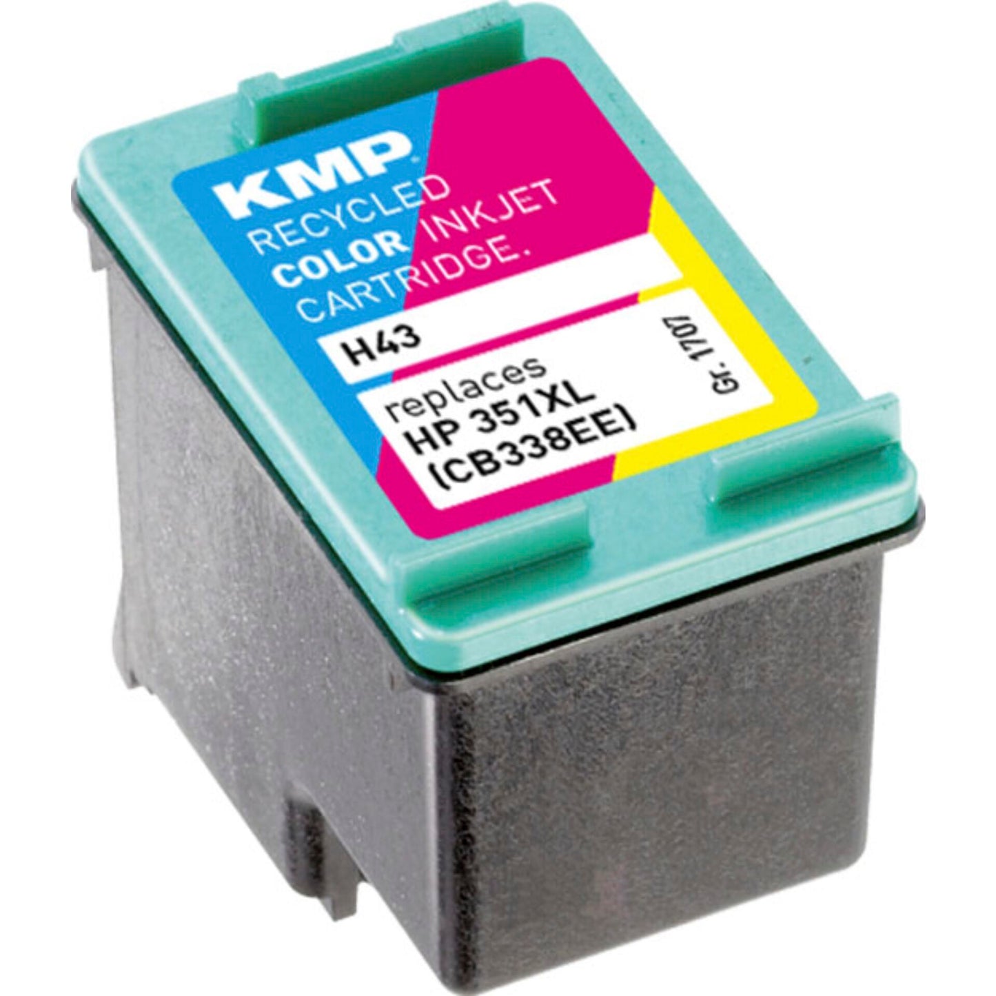 KMP H43 ink cartridge color comp. w. HP CB 338 EE No. 351XL