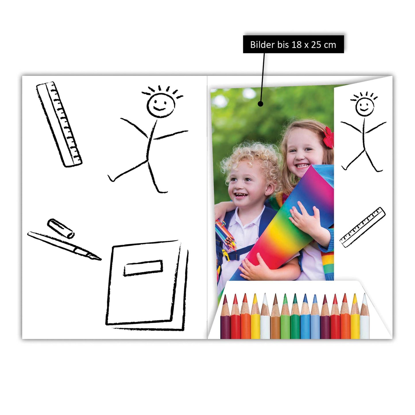 1x10 Daiber folder pencils desi. for max.pic.format 18x25cm 13412
