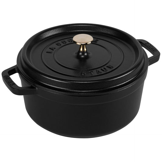 Staub La Cocotte 24cm round black, cast iron