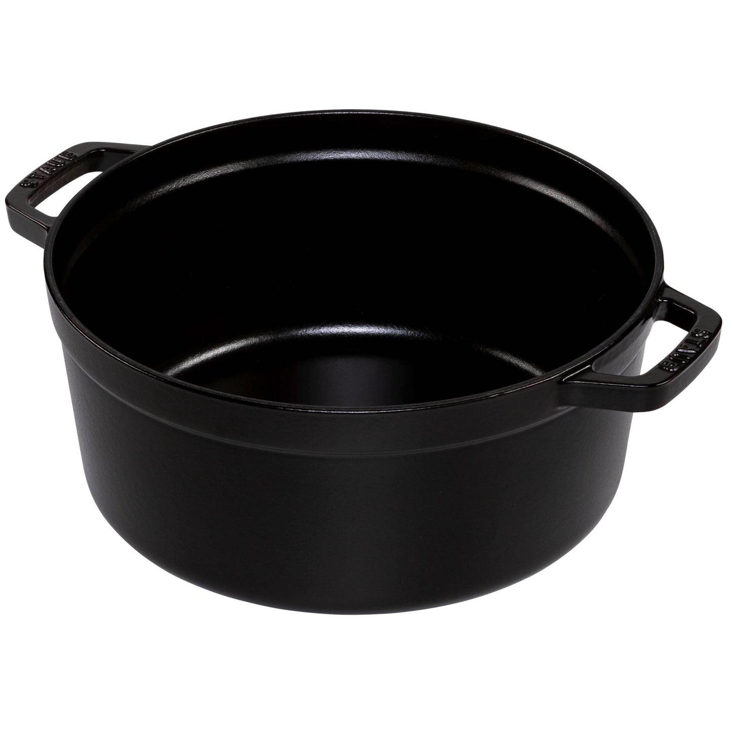 Staub Round Cocotte, 26cm cast iron, black