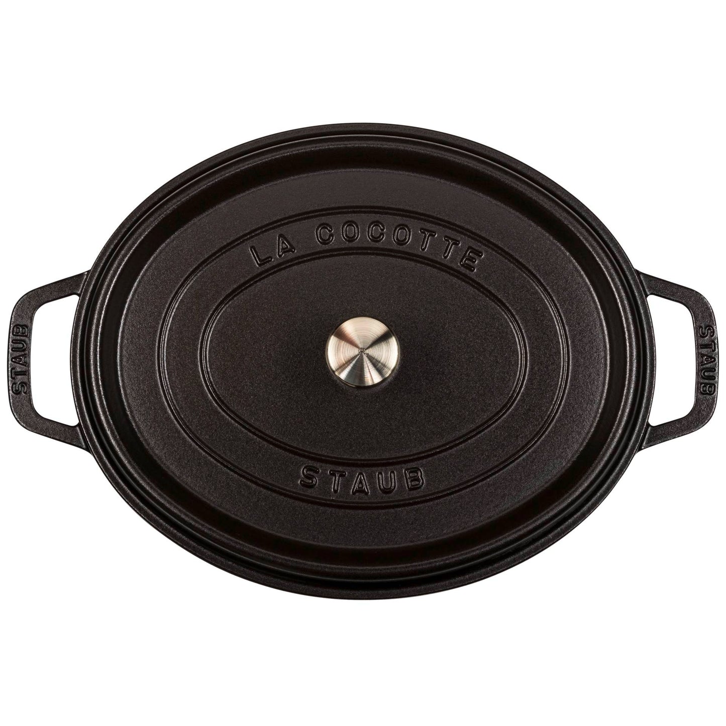 Staub Oval Cocotte, 31cm cast iron, black
