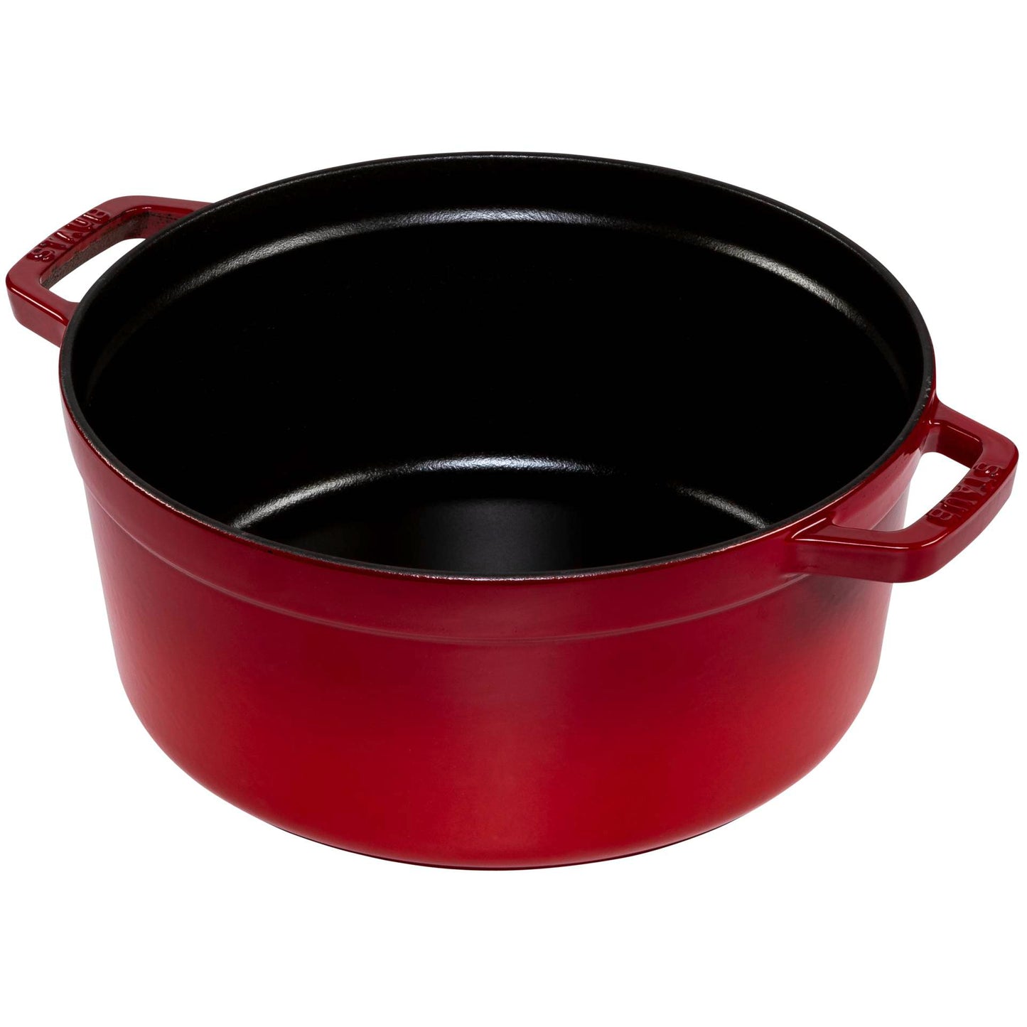 Staub Round Cocotte, 26cm cast iron, cherry