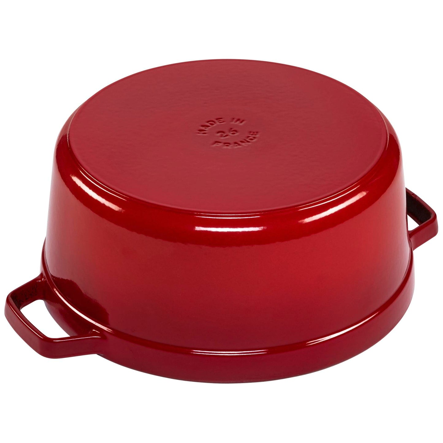 Staub Round Cocotte, 26cm cast iron, cherry