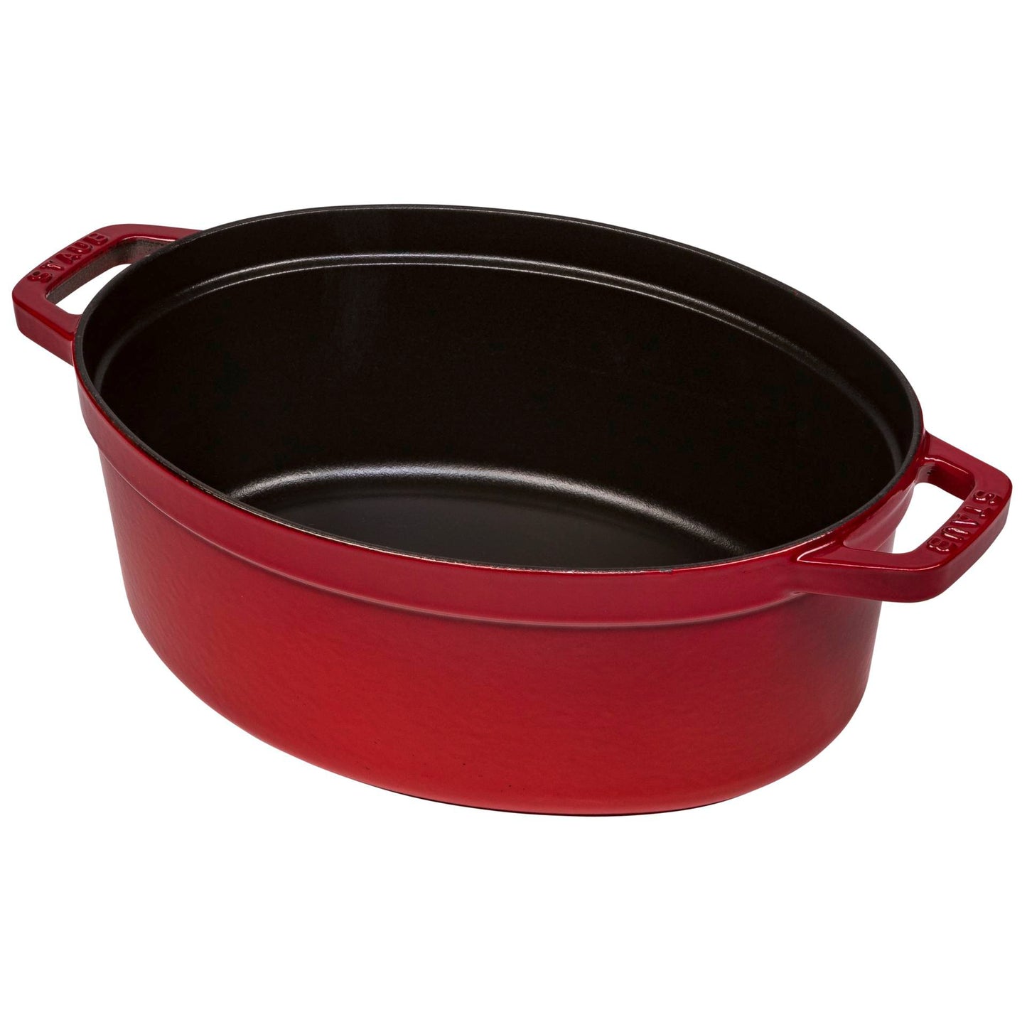 Staub Oval Cocotte, 29cm cast iron, cherry